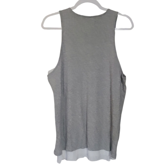 PACSUN - Grey & White Tank TOP - Picture 2 of 6